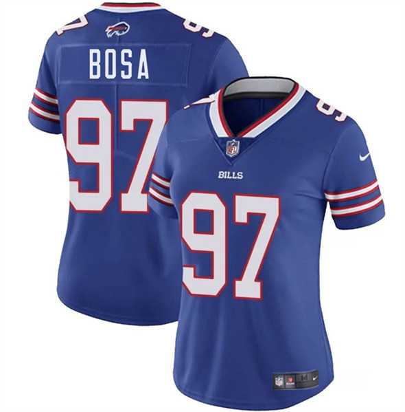 Womens Buffalo Bills #97 Joey Bosa Royal 2025 Vapor Stitched Jersey Dzhi